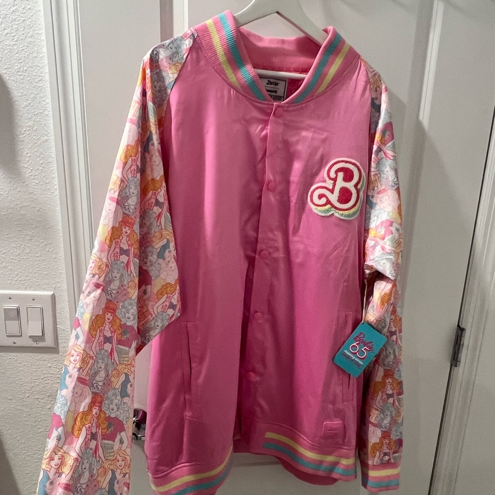 Barbie 65th Anniversary Unisex Bomber Jacket *Exclusive from Loungefly*- 3XL